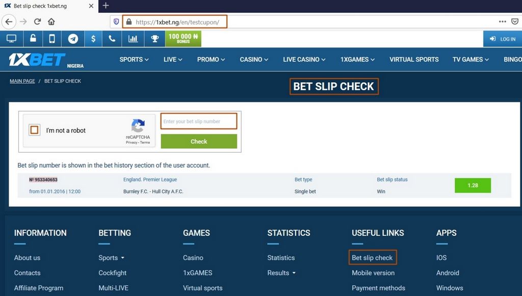 1xbet Berbeda dan Tampilkan Tautan